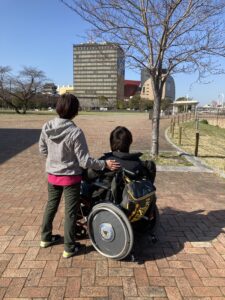 ご利用者と外出の様子
